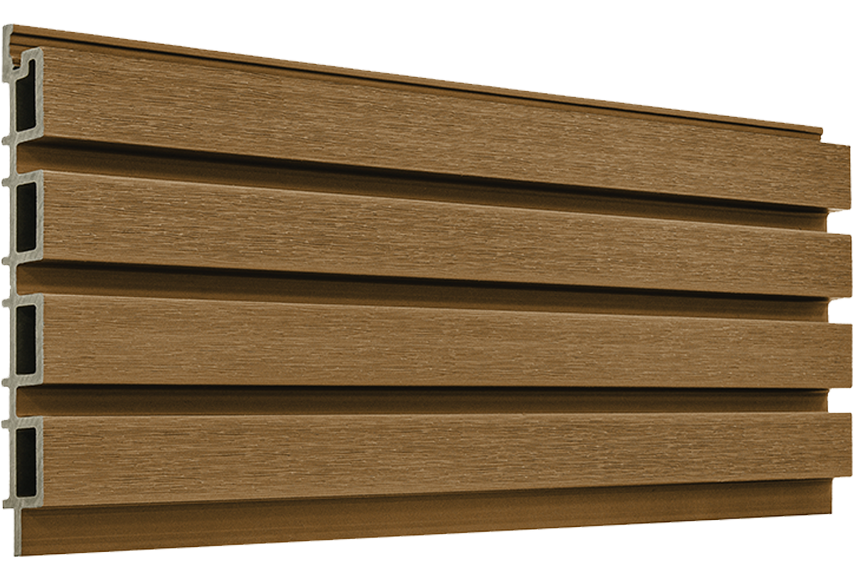Composite Slatted Wall Cladding