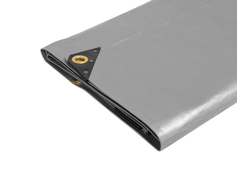 Silver/Black Heavy Duty Tarpaulin