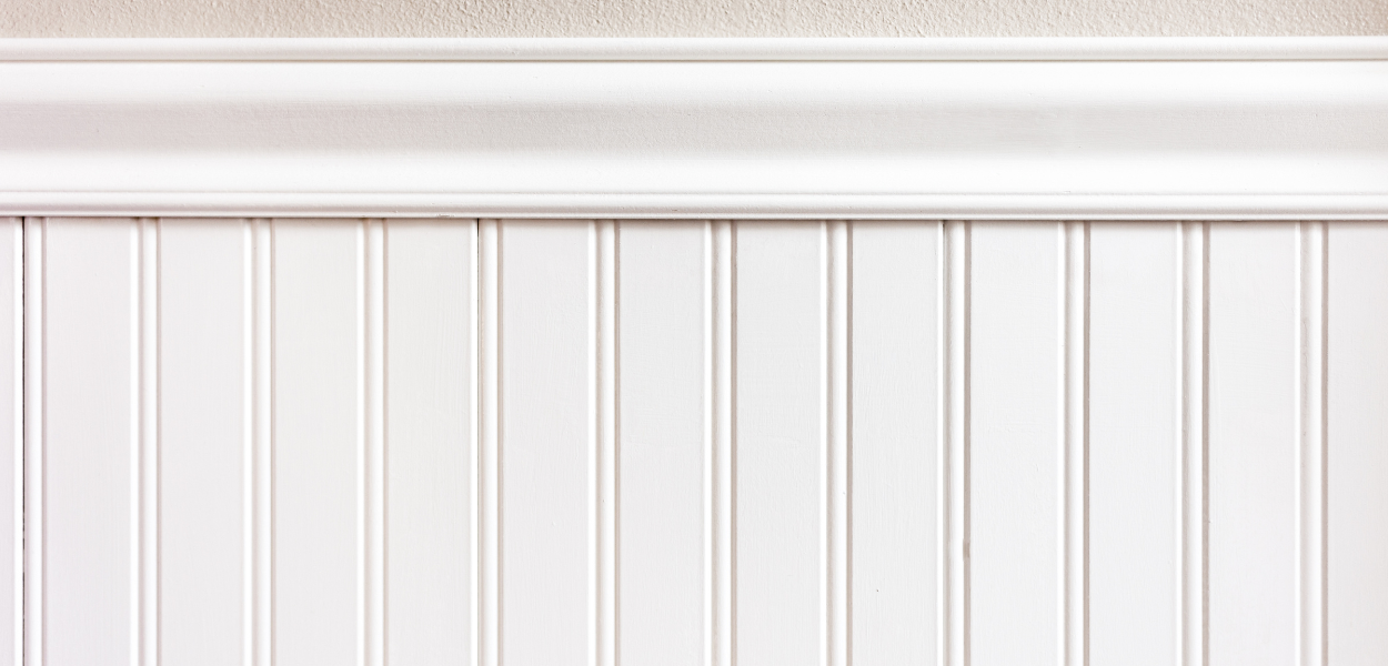 Beadboard cladding gets it name from the parallel beaded joins in the wood panels Beadboard cladding gets it name from the parallel beaded joins in the wood panels