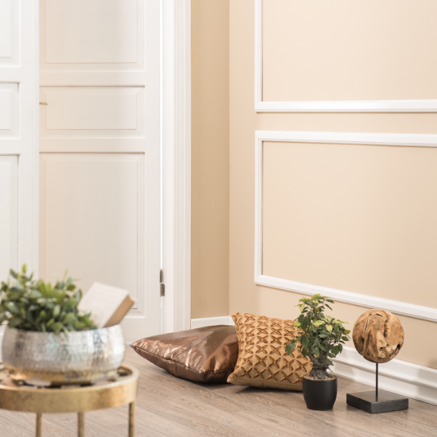 Adding panelling in different colours can break up walls and create bold grids Adding panelling in different colours can break up walls and create bold grids