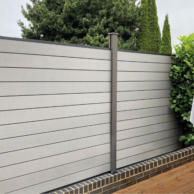 Cladco Light Grey Composite Fencing