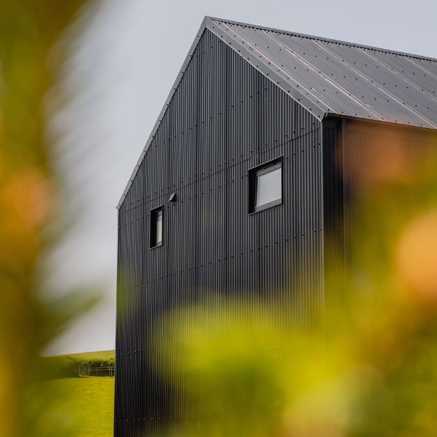 Cladco Light Grey Composite Fencing Panels with Charcoal Fence Posts