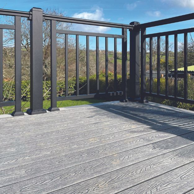 Balustrade handrails for composite and pvc decking board to improve safety