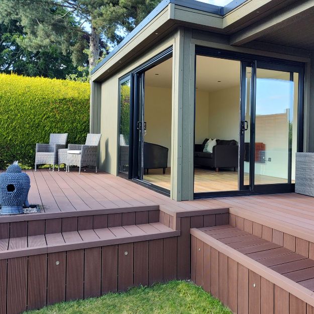 Accessories for composite decking such as lights and ornaments