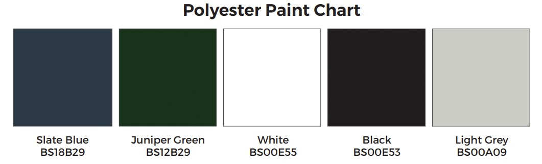 Polyester Paint colour chart