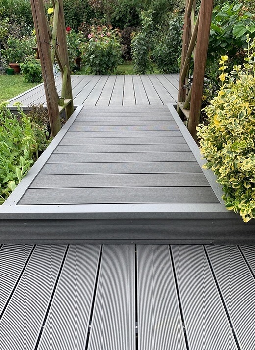 A path using garden decking