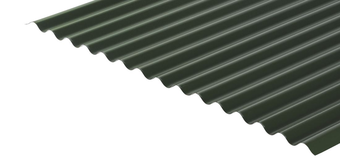 Cladco Corrugated Roofing Sheets in Juniper Green